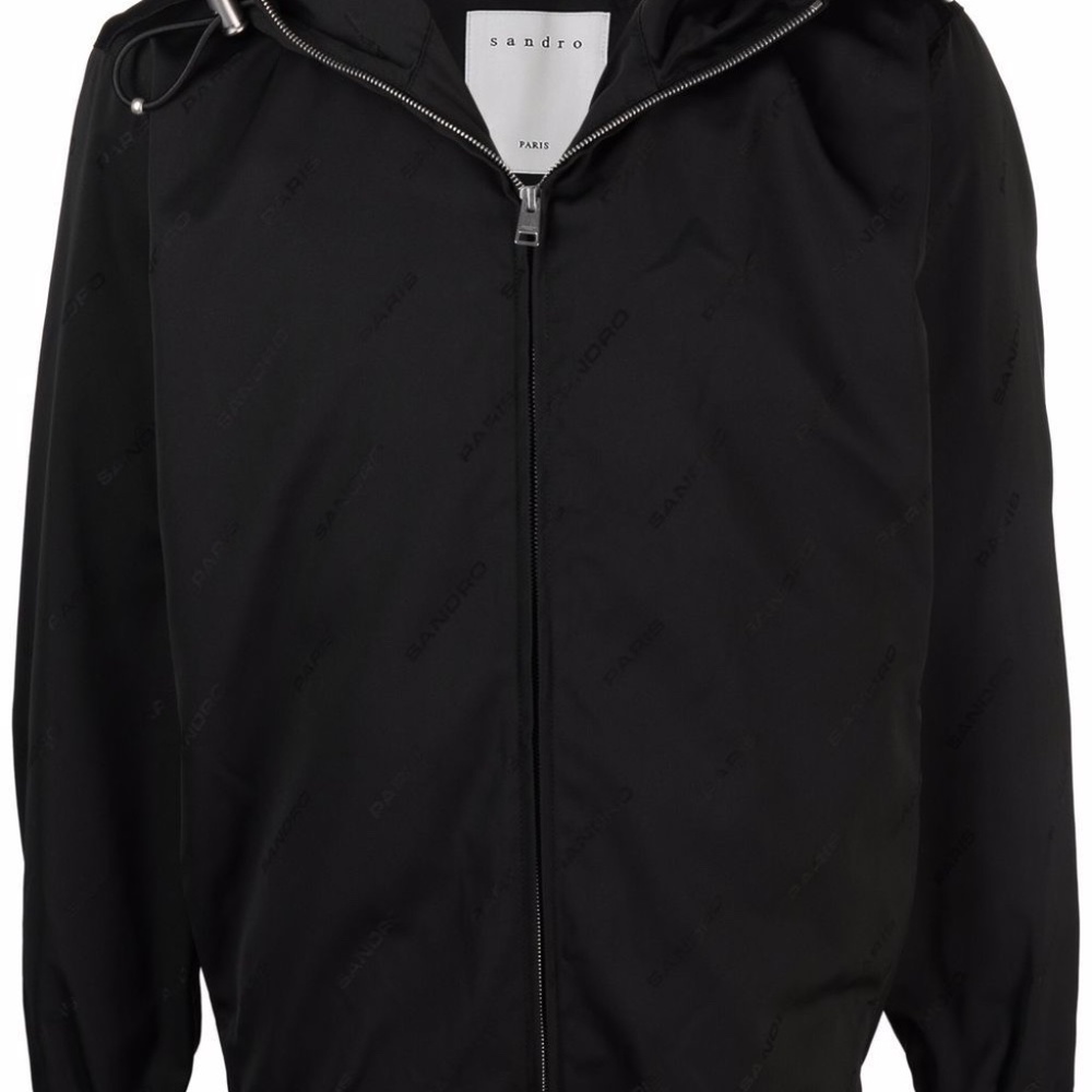 Sandro Men's Hooded Drawstring Jacket